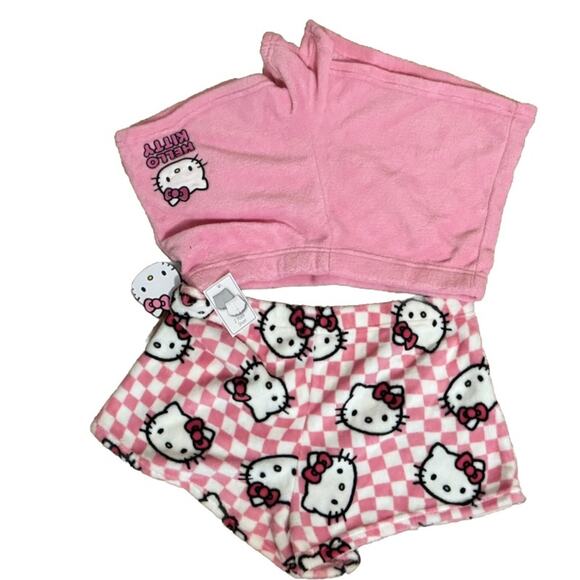 NWT - Hello Kitty - 2 Pack Fleece Shorts - Picture 1 of 6